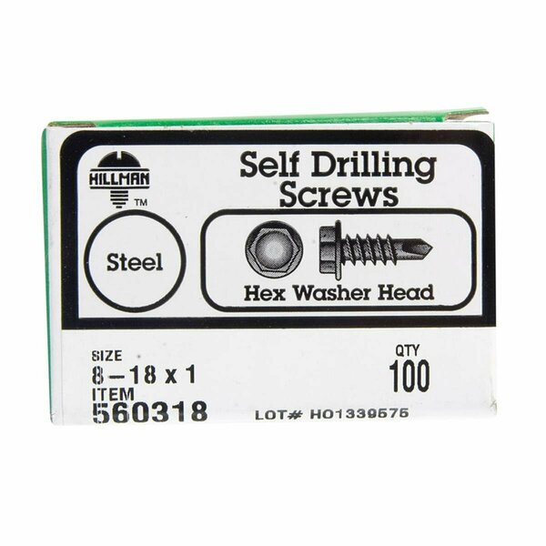 Aceds 8-18 x 1 in. Hex Washer Drilling Screw 5034228